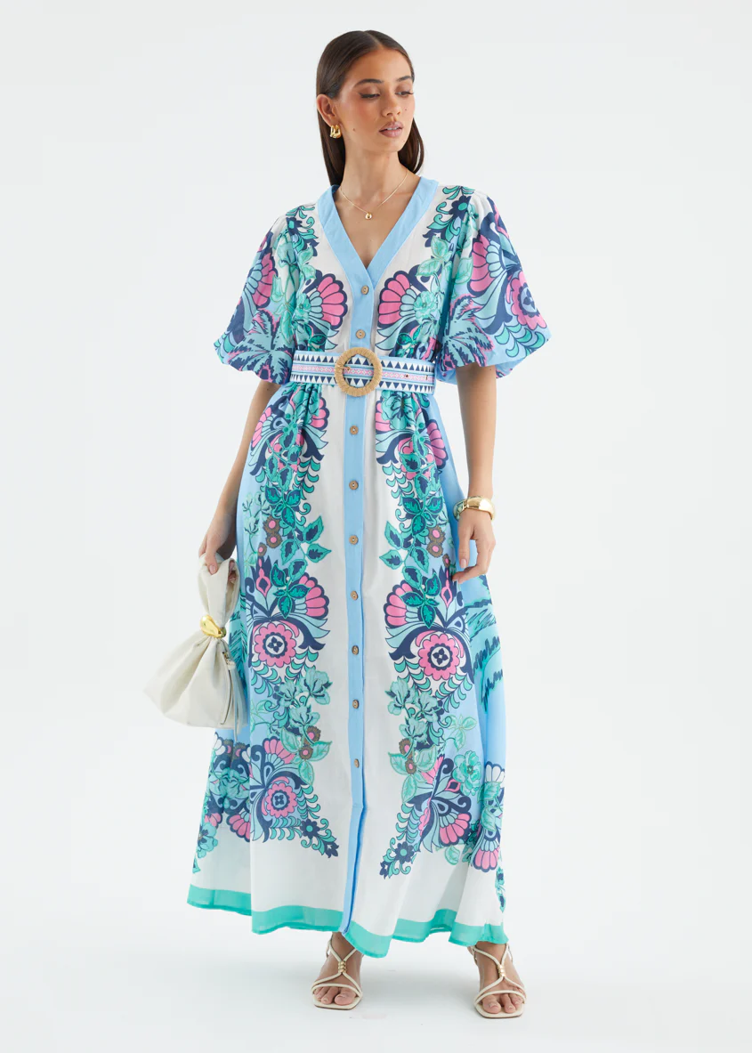 Harris Maxi Dress - Baja Blue - Image 5