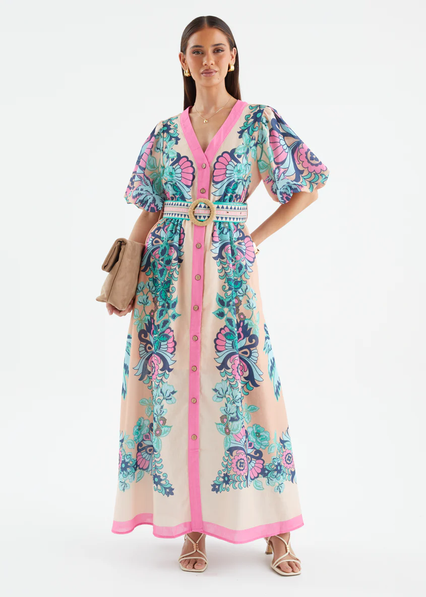 Harris Maxi Dress - Baja Pink - Image 10