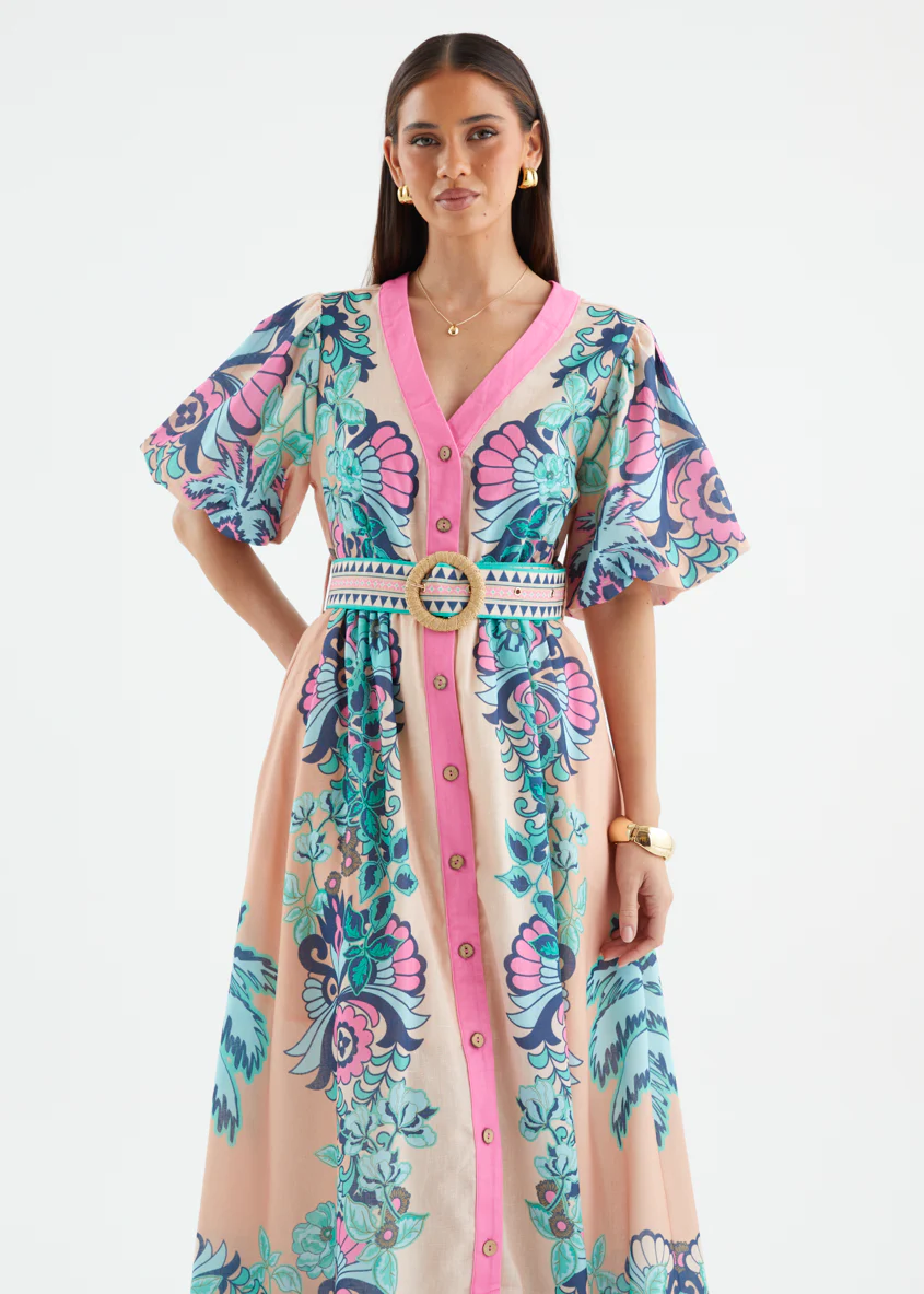 Harris Maxi Dress - Baja Pink - Image 5