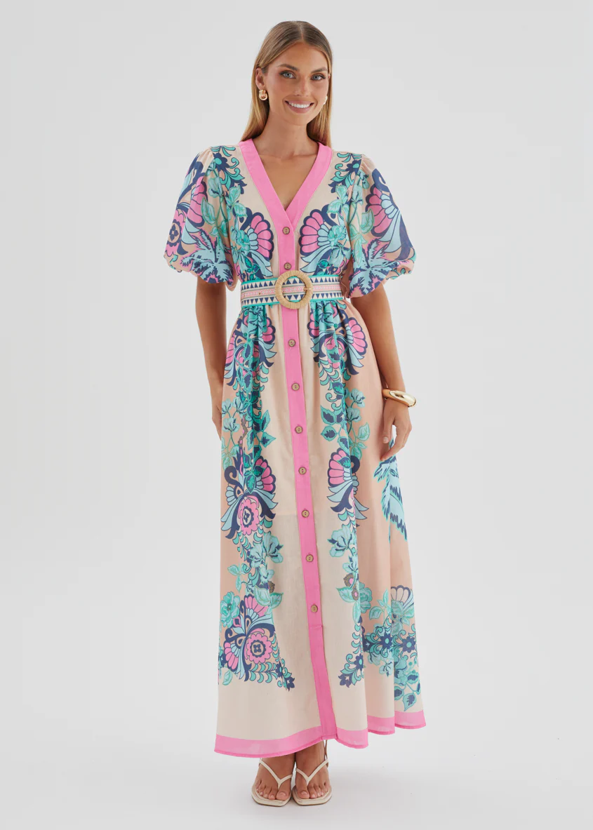 Harris Maxi Dress - Baja Pink - Image 6