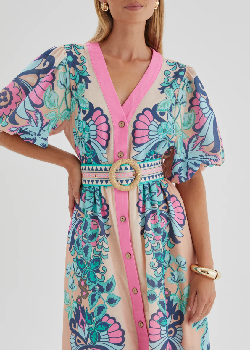 Harris Maxi Dress - Baja Pink - Image 9