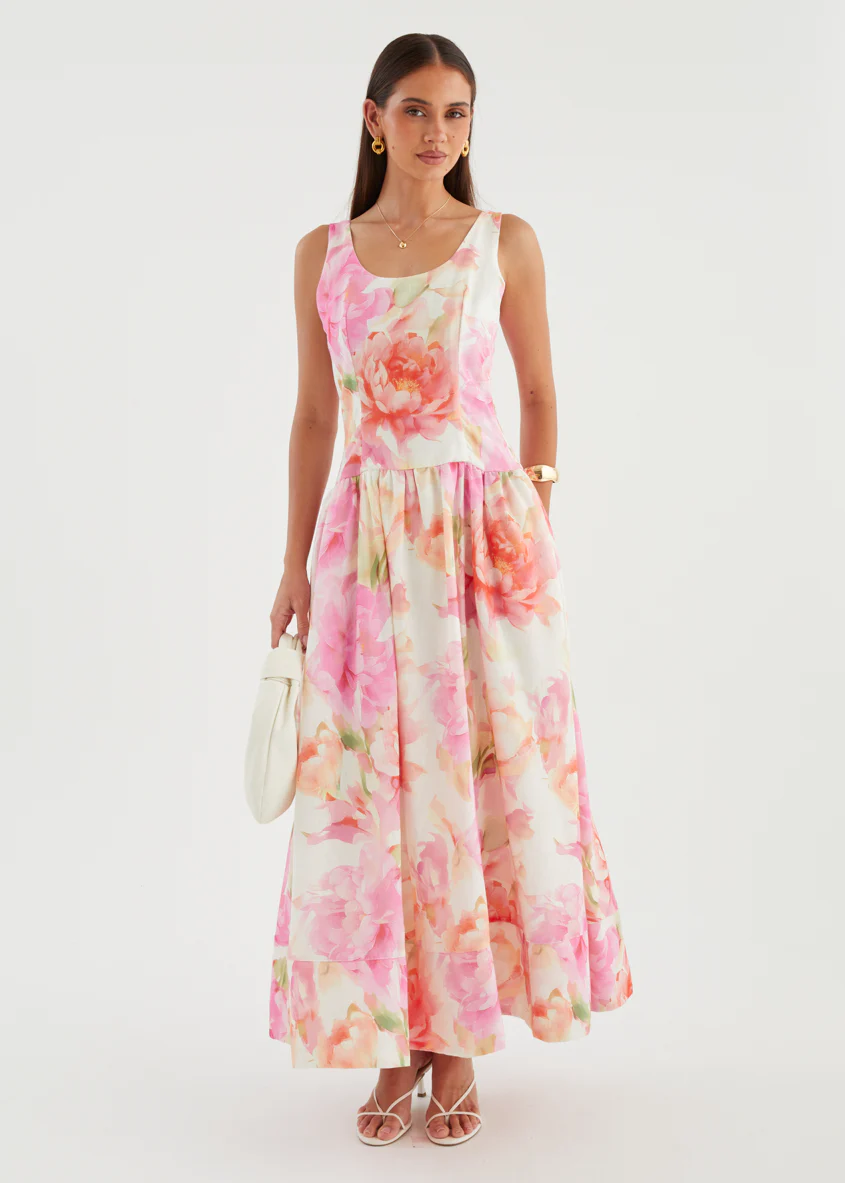 Hilarie Maxi Dress - Pink Gardenia - Image 2