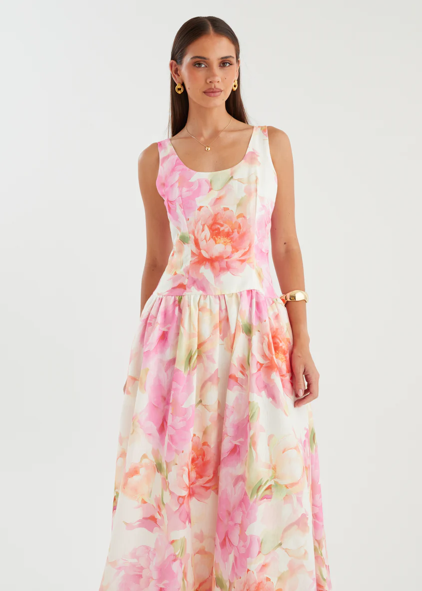 Hilarie Maxi Dress - Pink Gardenia - Image 3
