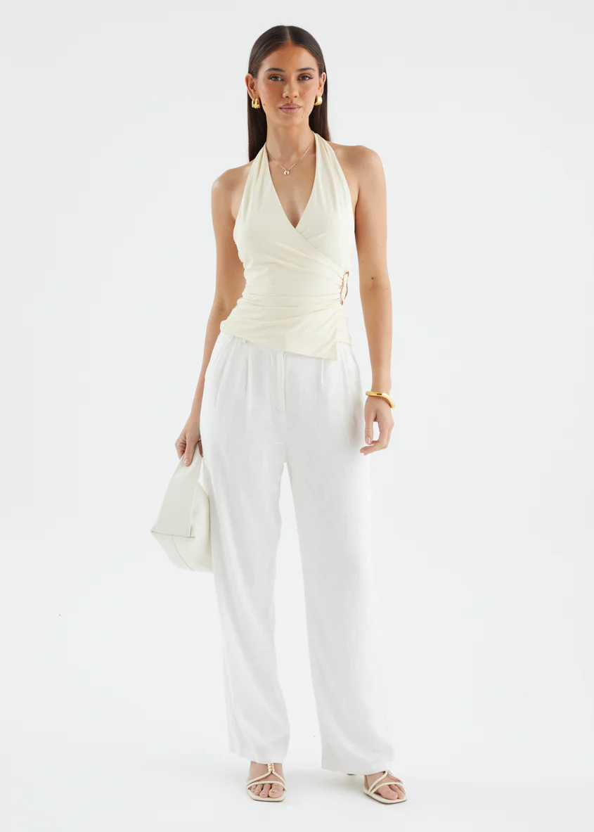 Husky Halter Top - Banana