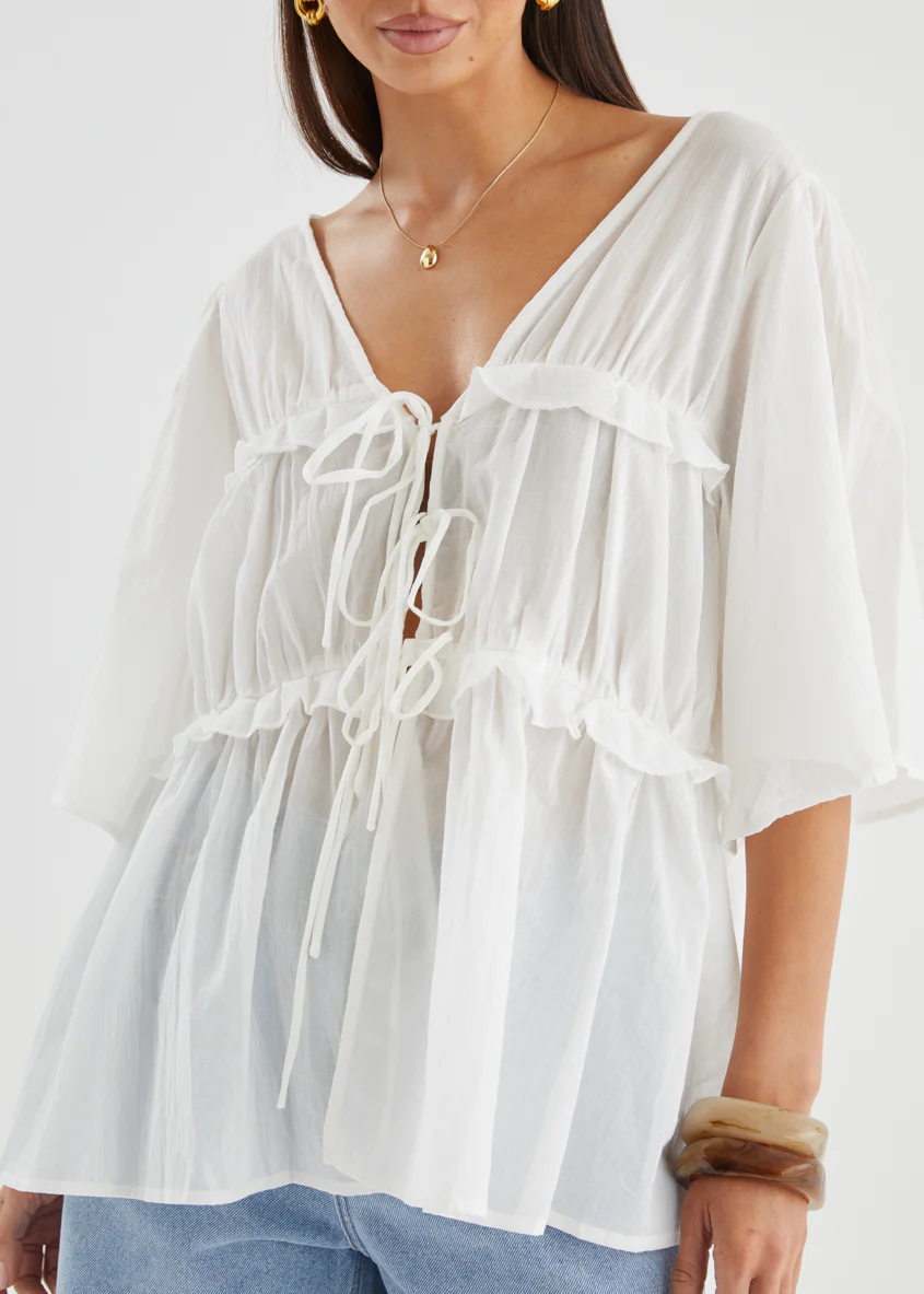 Imelda Blouse - Off White - Image 17
