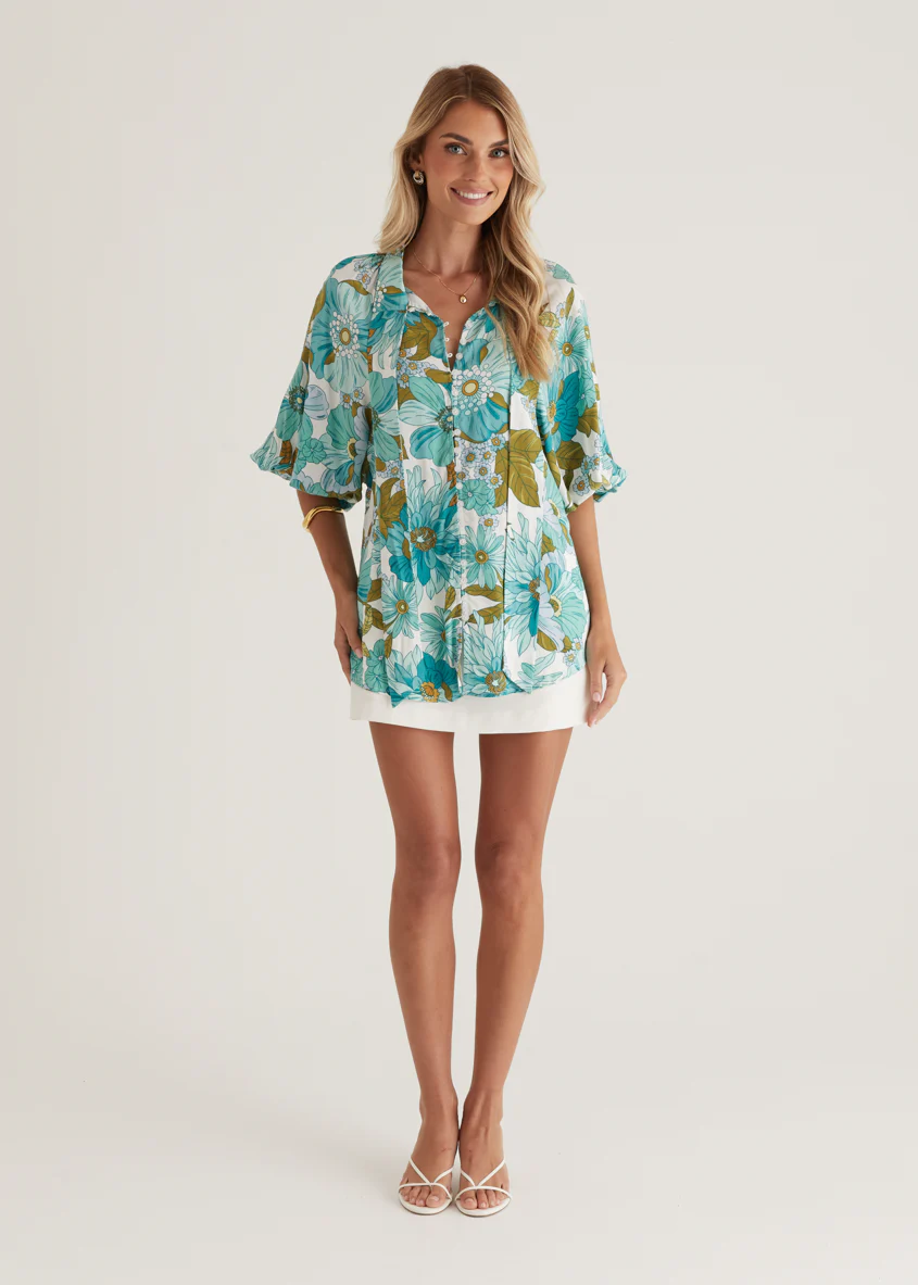Imogen Blouse - Amaya Green - Image 6