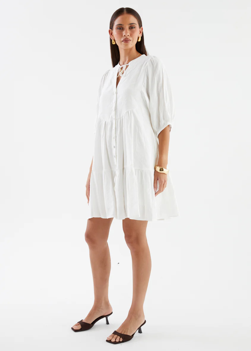 Iselin Dress - Off White - Image 6
