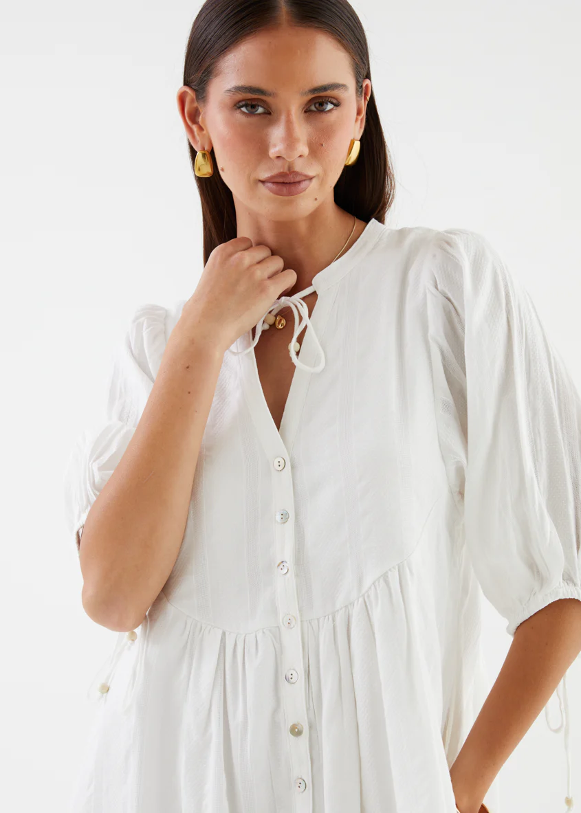 Iselin Dress - Off White - Image 8