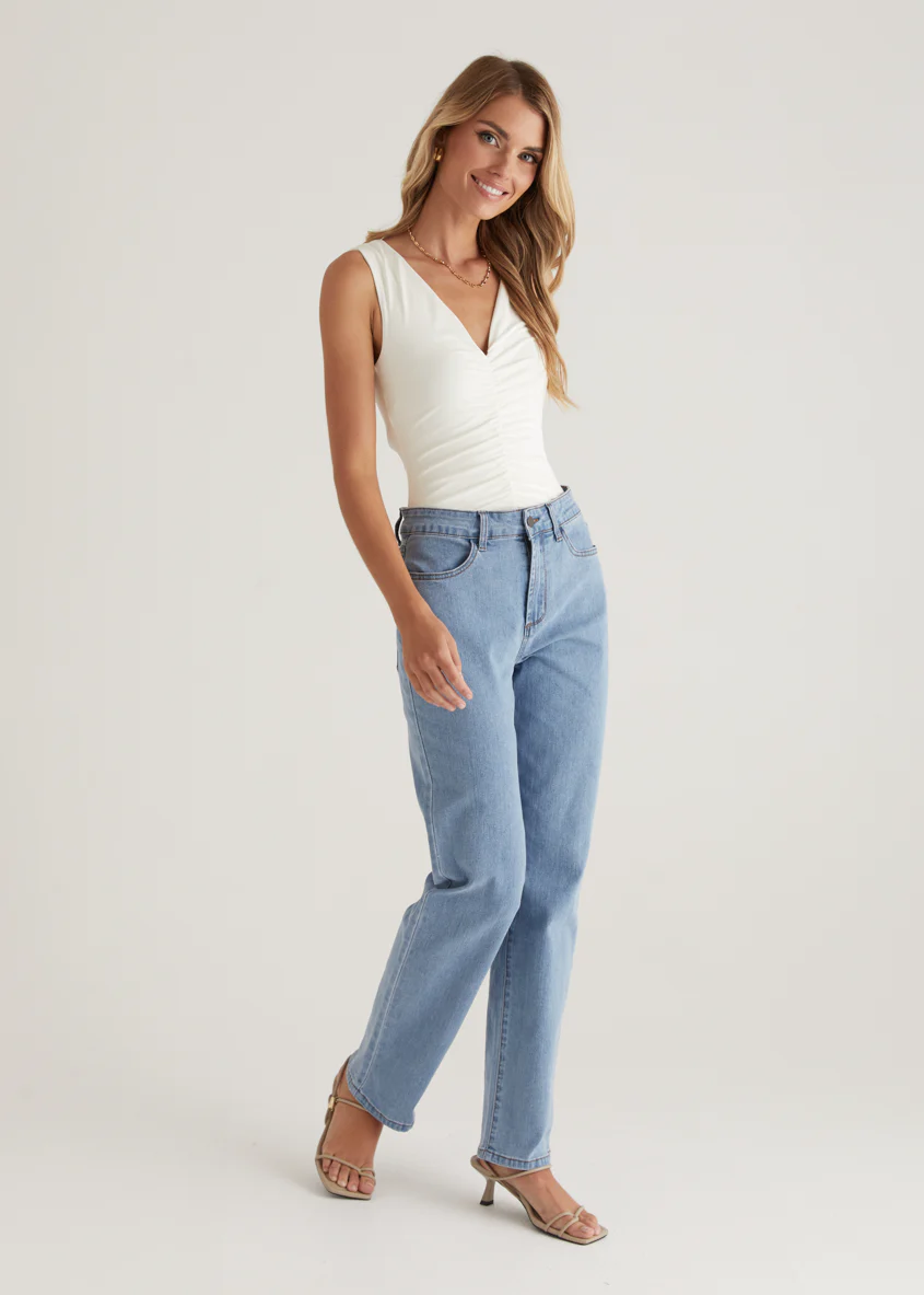 Isobel Stretch Jeans - Light Blue - Image 6