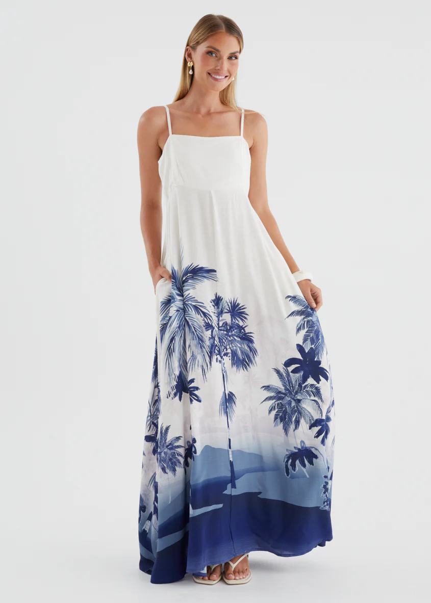 Ivannia Maxi Dress - Indigo Island - Image 3