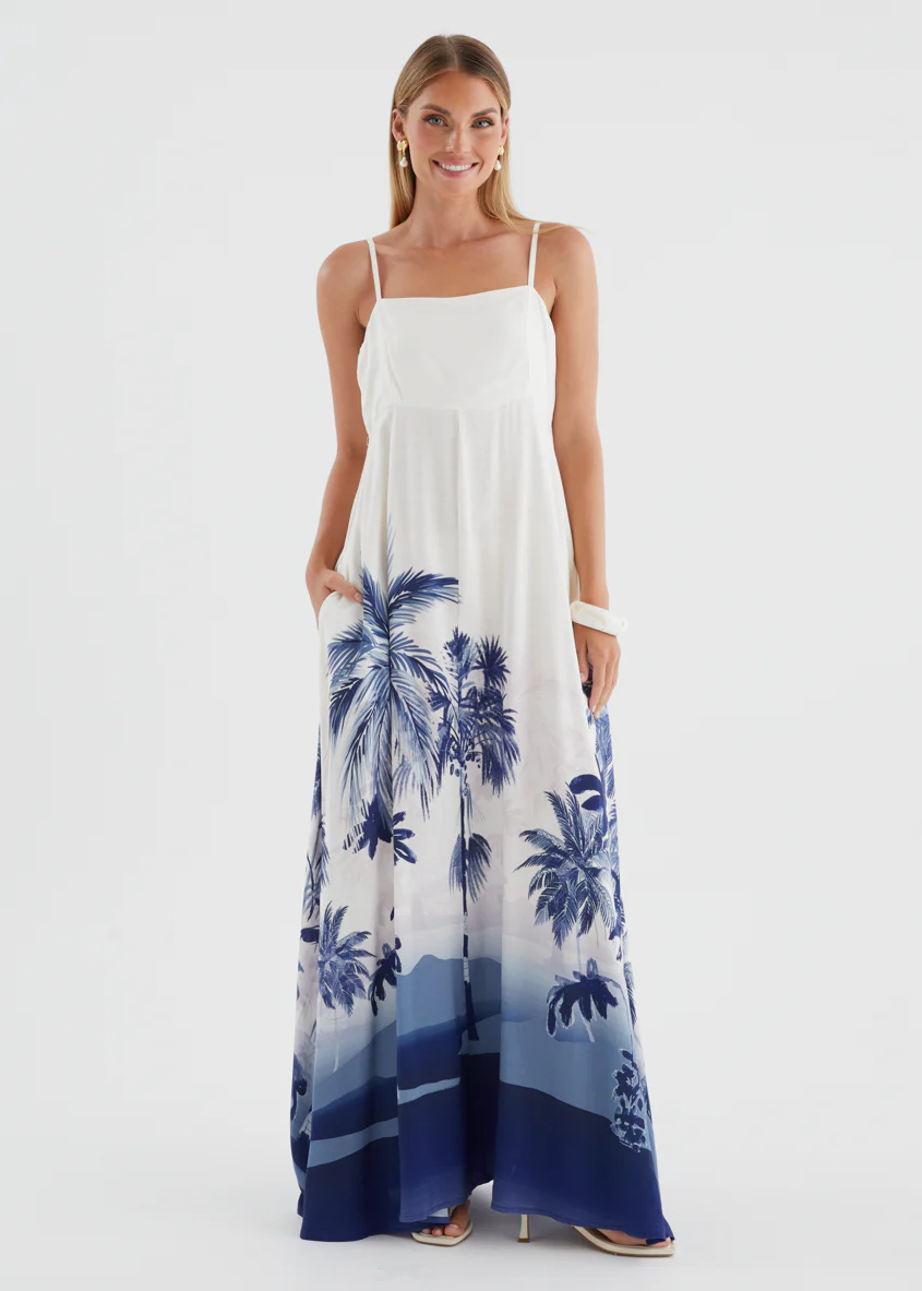 Ivannia Maxi Dress - Indigo Island - Image 4