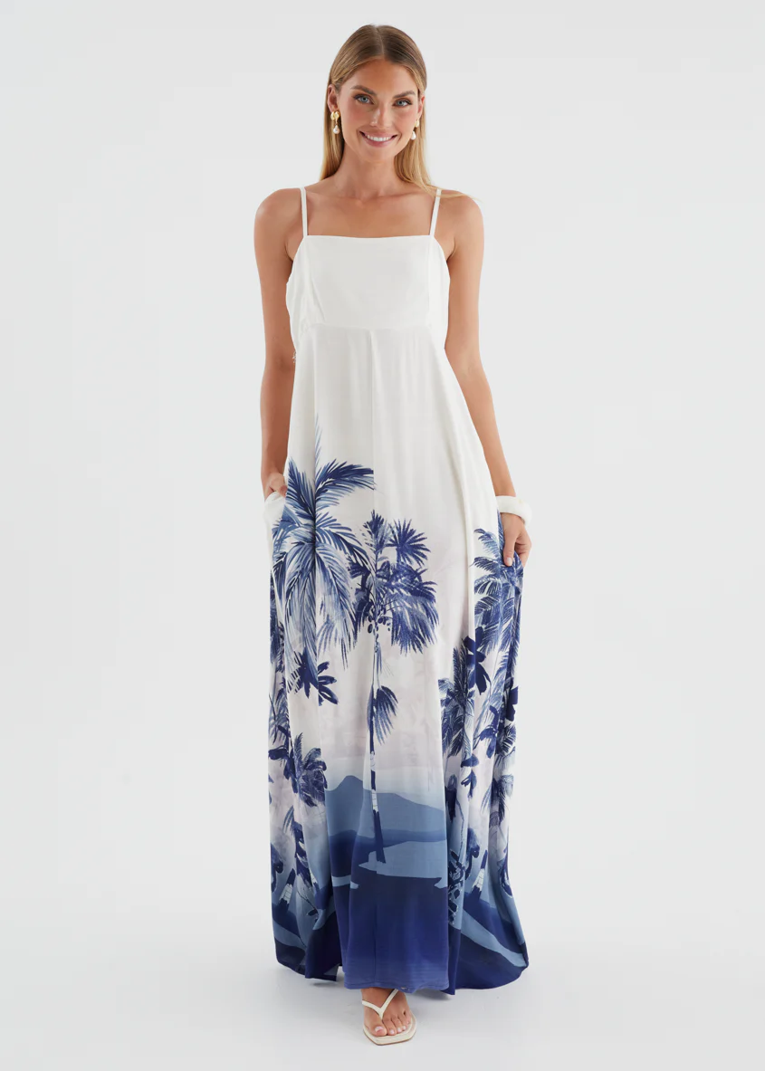 Ivannia Maxi Dress - Indigo Island - Image 5