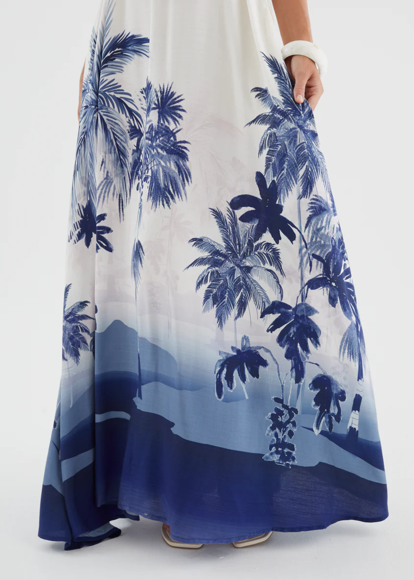 Ivannia Maxi Dress - Indigo Island - Image 8