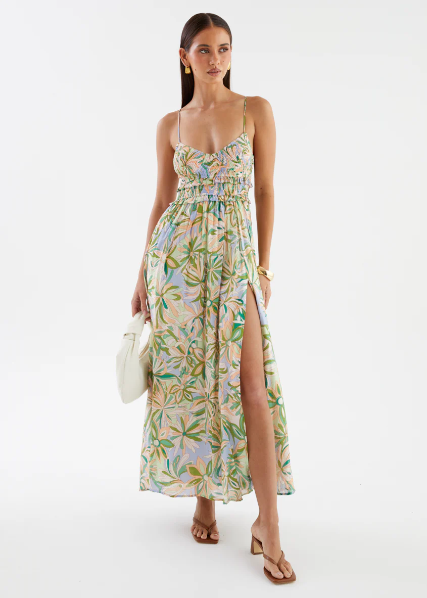 Jacey Maxi Dress - Mojito Fleur