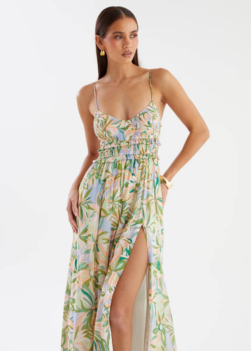 Jacey Maxi Dress - Mojito Fleur - Image 3