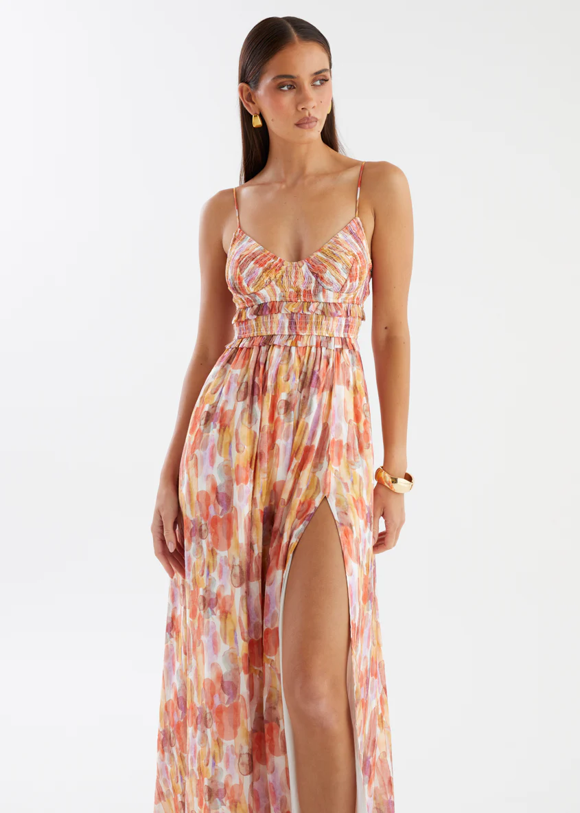 Jacey Maxi Dress - Sherbet Watercolour - Image 3