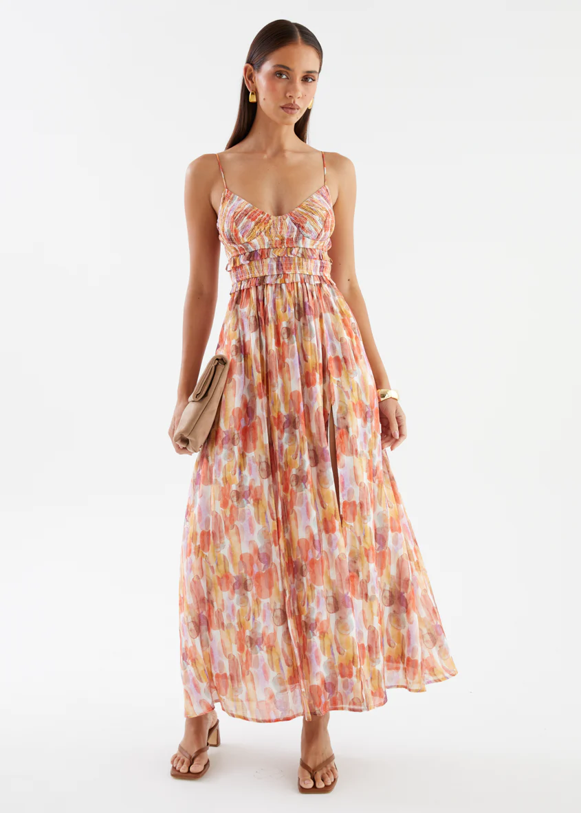 Jacey Maxi Dress - Sherbet Watercolour - Image 5
