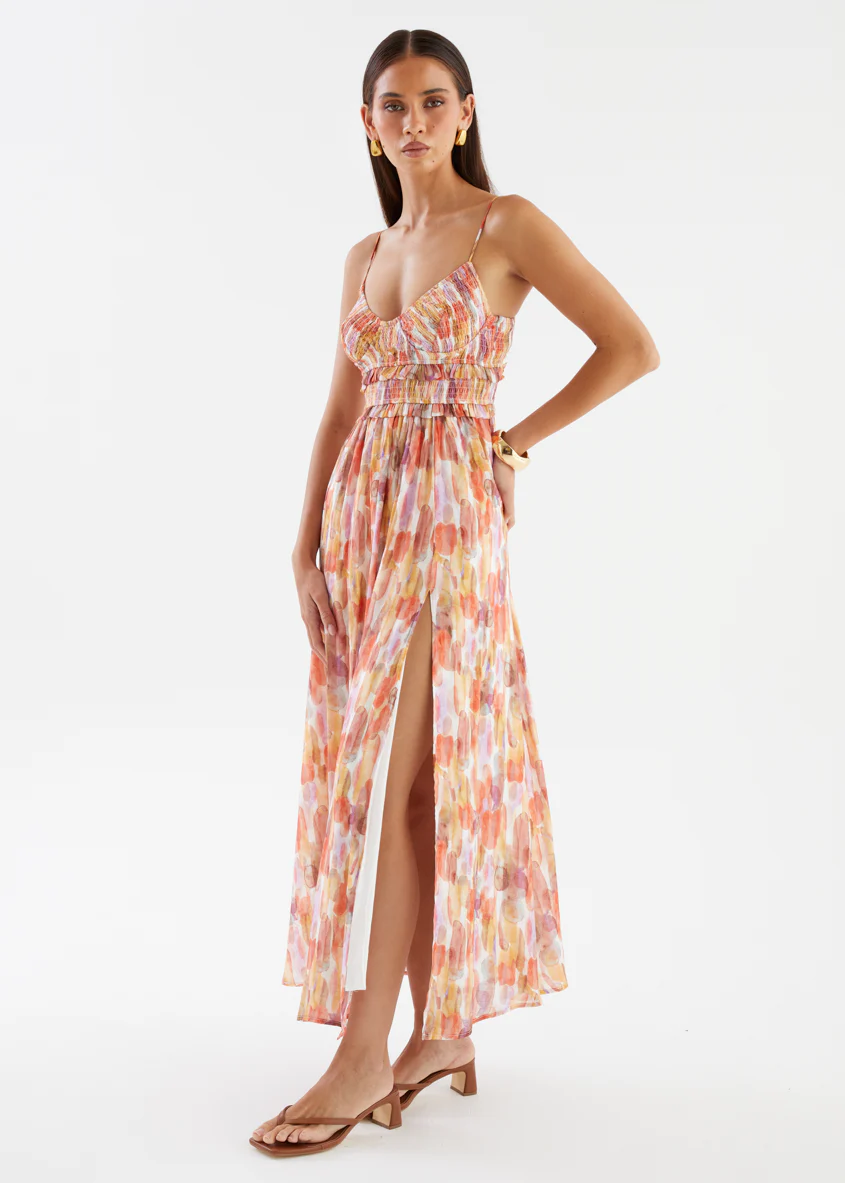 Jacey Maxi Dress - Sherbet Watercolour - Image 6