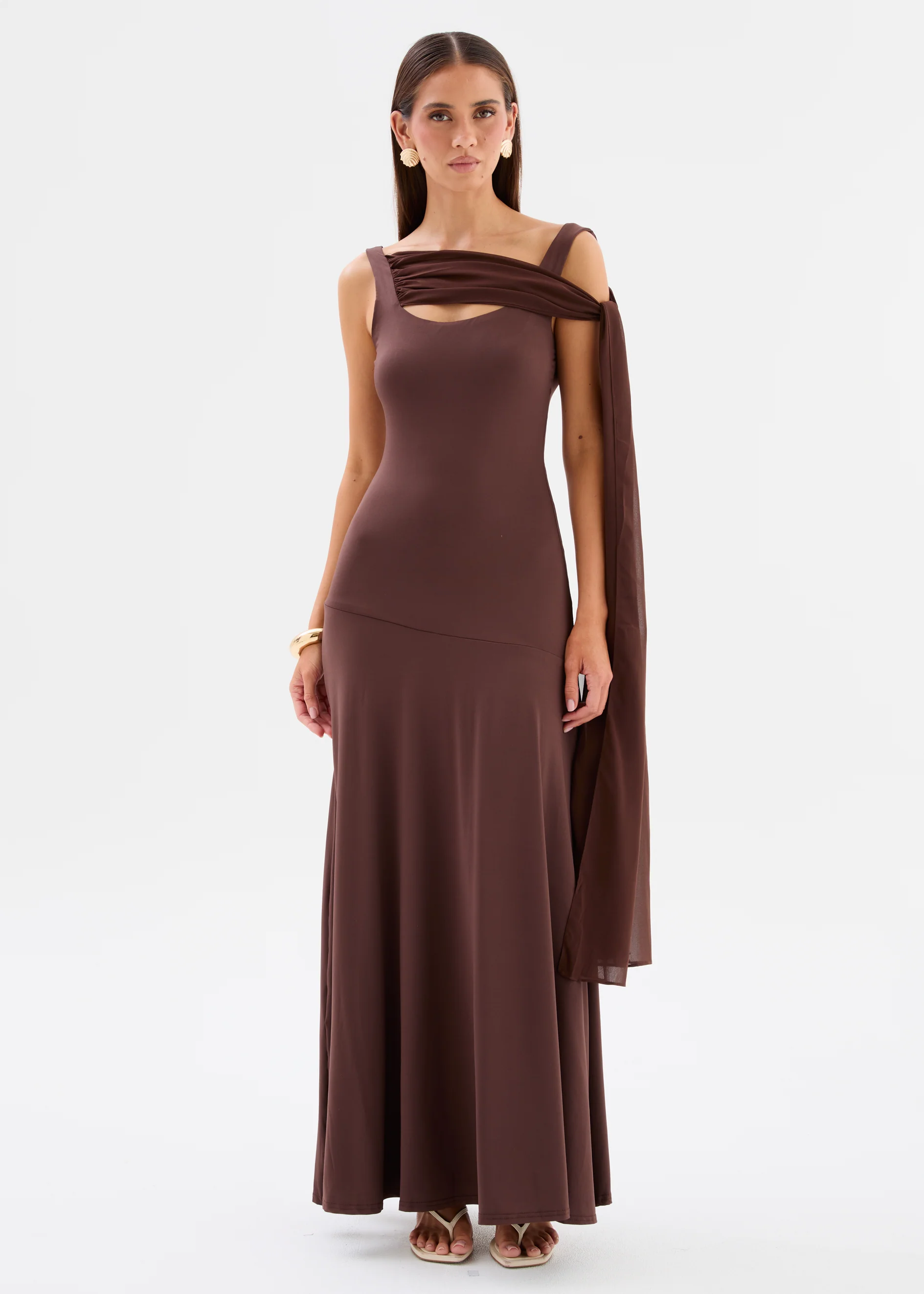 Jamana Maxi Dress - Chocolate