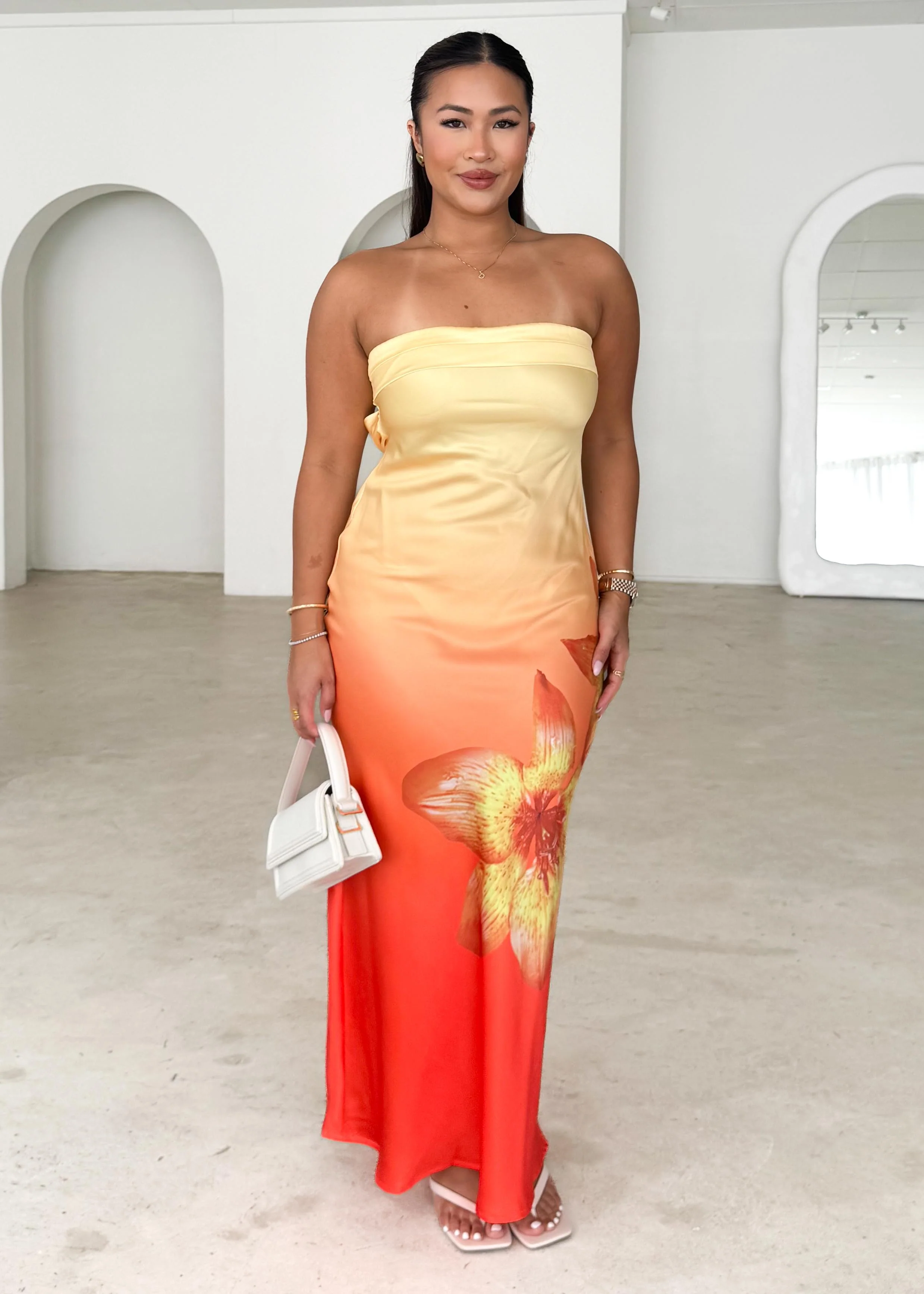 Jamie Strapless Maxi Dress - Sunrise Bloom - Image 3
