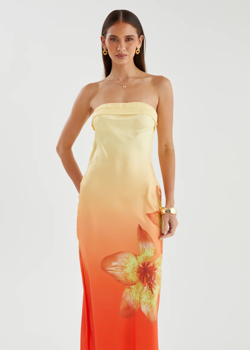 Jamie Strapless Maxi Dress - Sunrise Bloom - Image 6