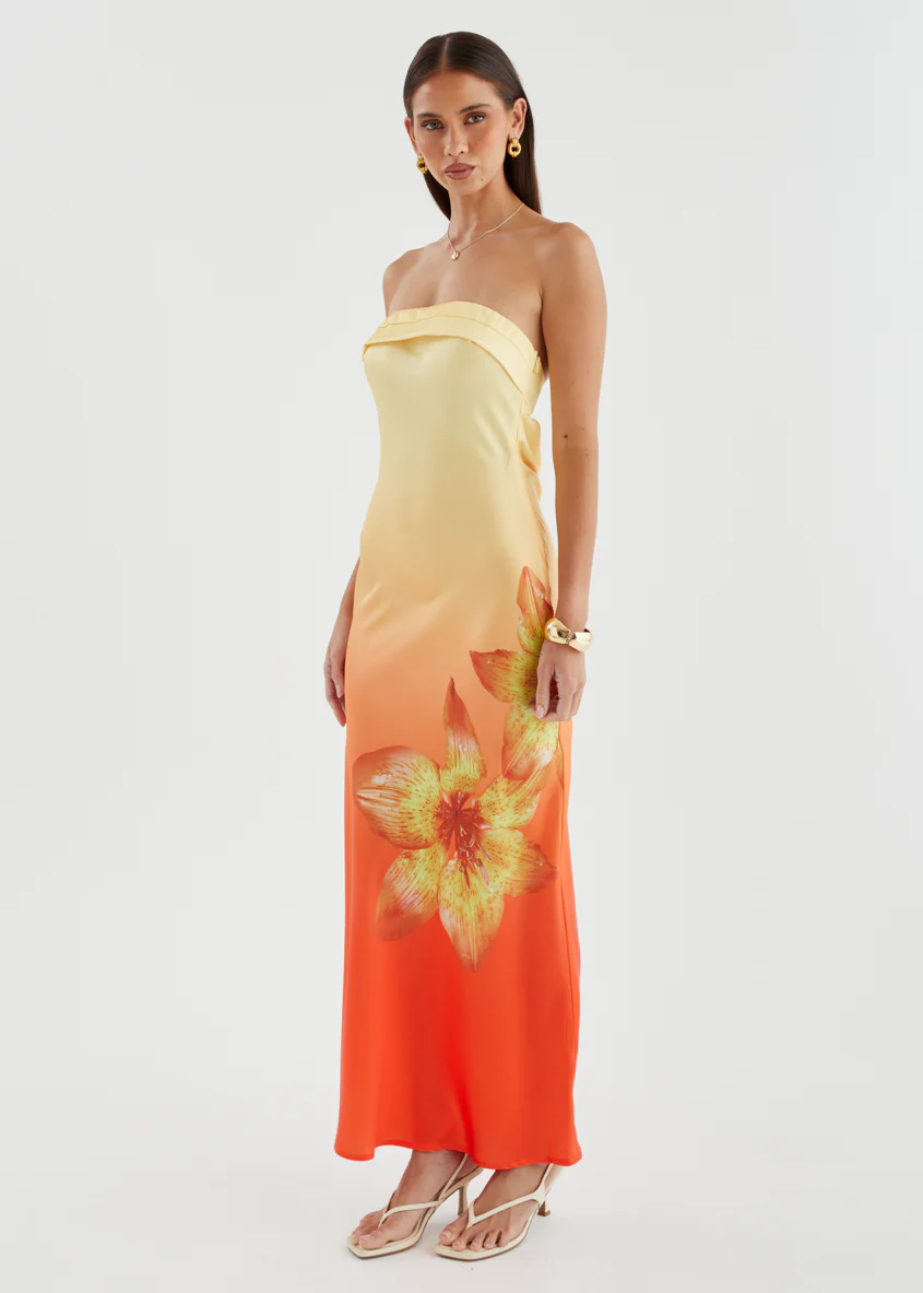 Jamie Strapless Maxi Dress - Sunrise Bloom - Image 9