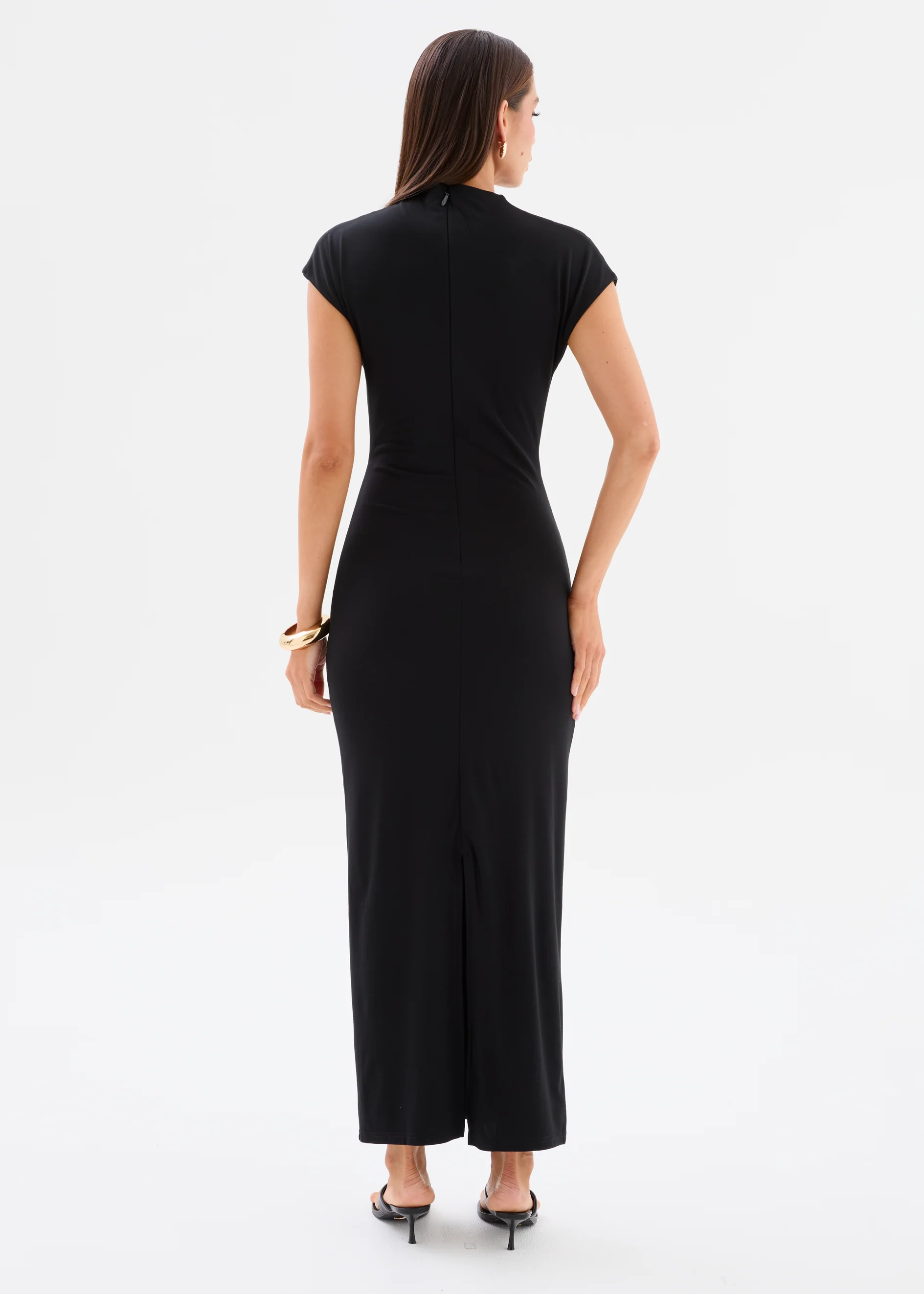 Javana Midi Dress - Black - Image 6