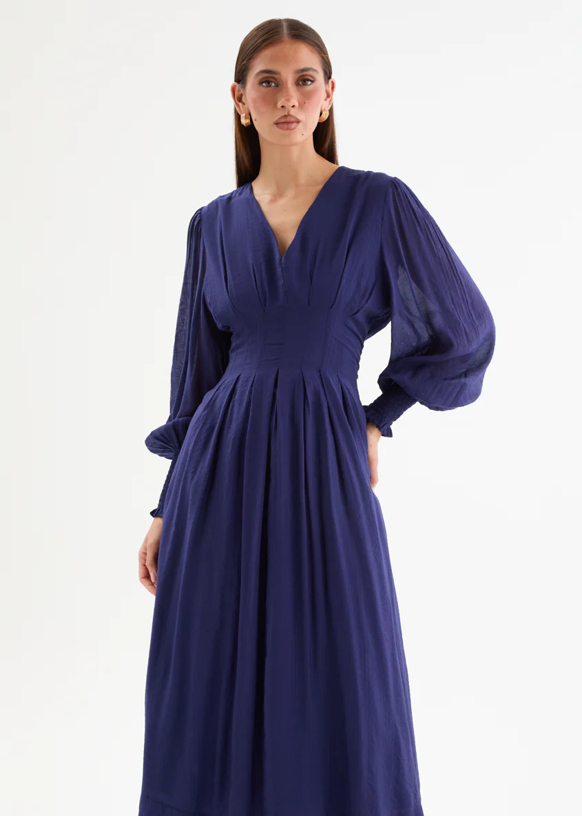 Jaycee Midi Dress - Navy - Image 3