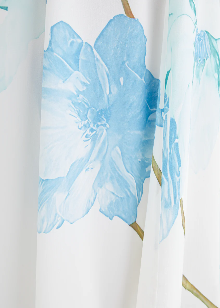 Jayde Strapless Maxi Dress - Blue Flowers - Image 11