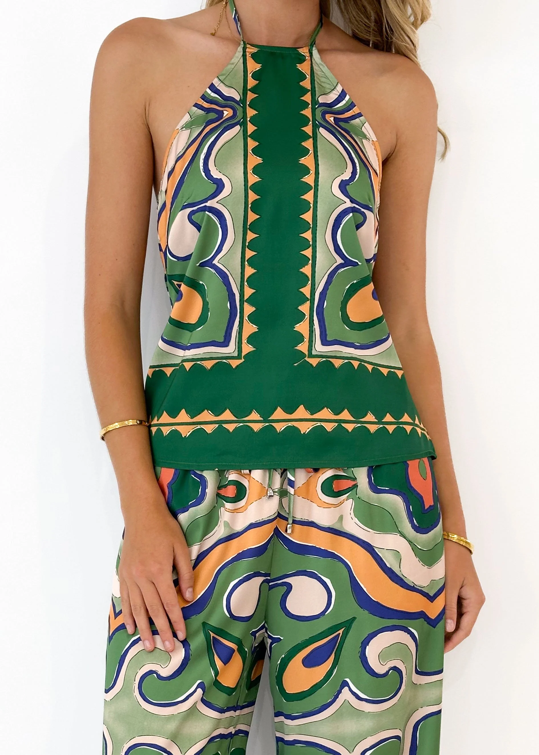 Jayslo Halter Top - Fern Swirl - Image 2