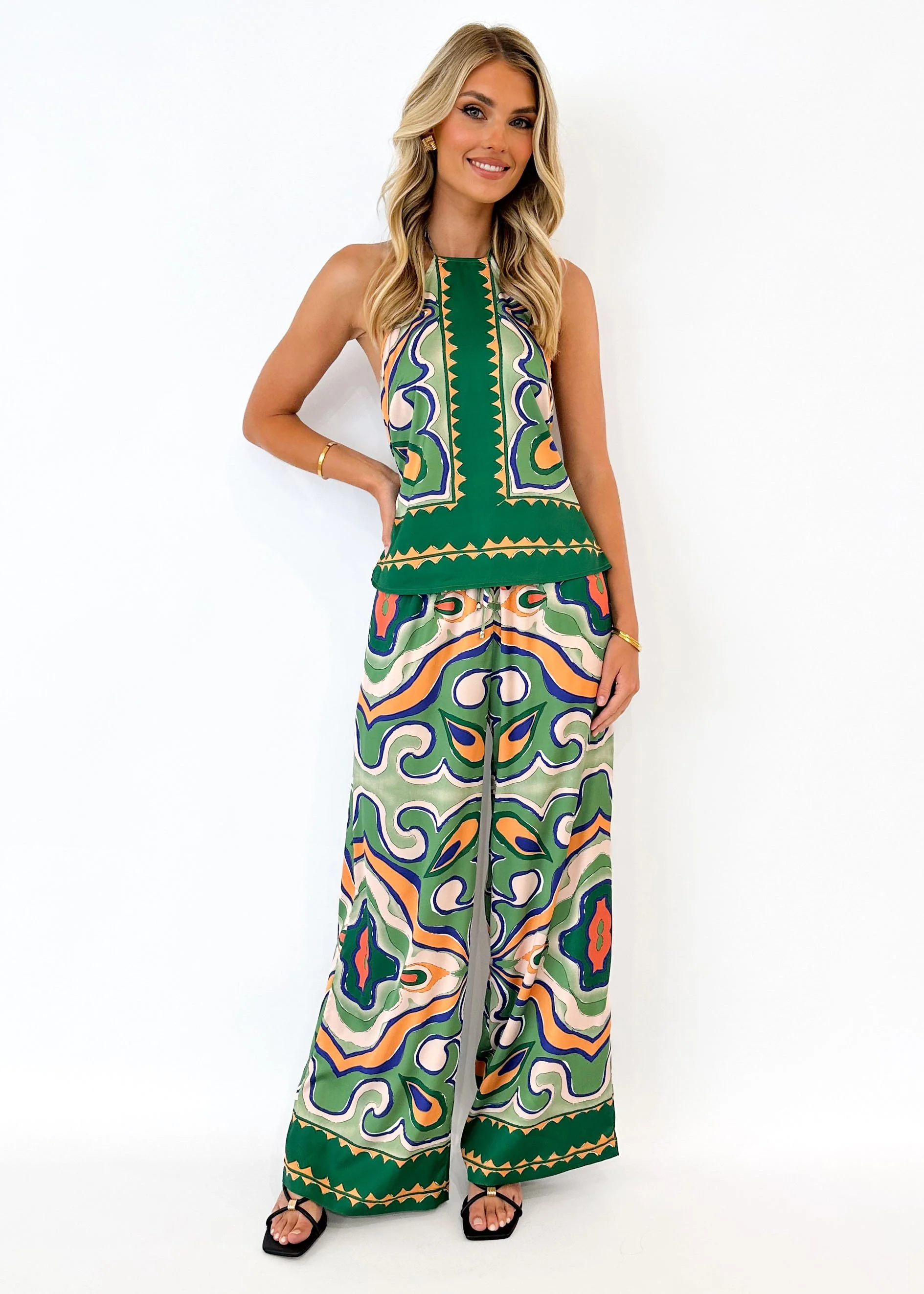 Jayslo Halter Top - Fern Swirl - Image 3
