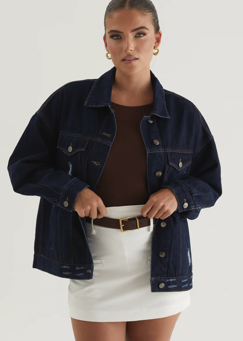 Jemma Denim Jacket - Indigo - Image 11
