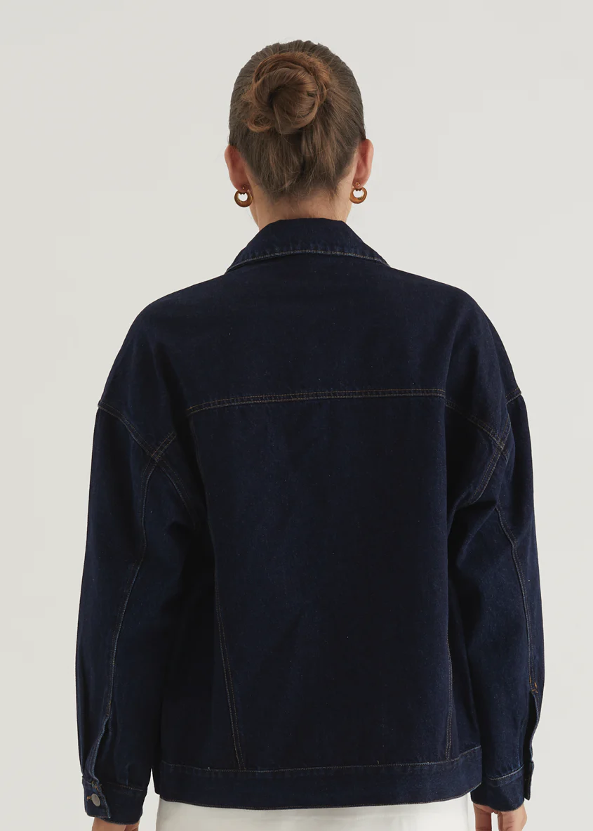 Jemma Denim Jacket - Indigo - Image 14