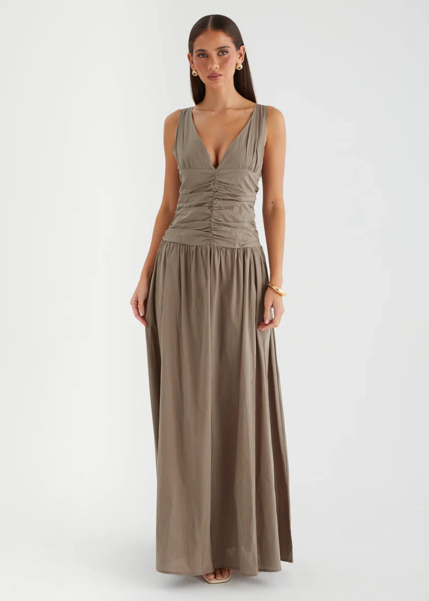 Jenelle Maxi Dress - Khaki - Image 2