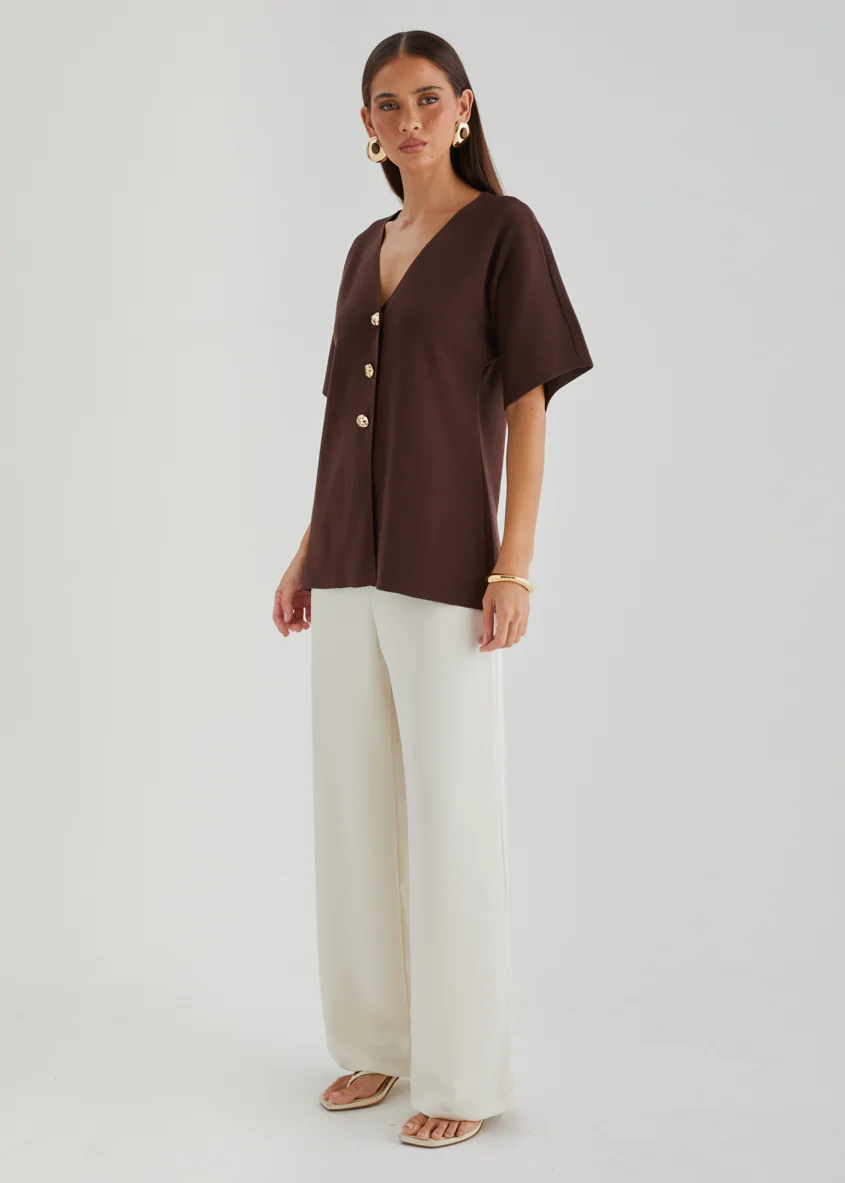 Jenine Knit Top - Espresso - Image 6