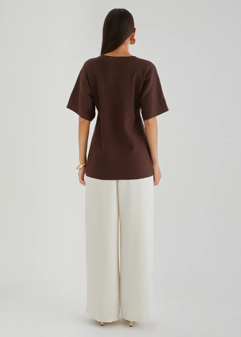 Jenine Knit Top - Espresso - Image 8