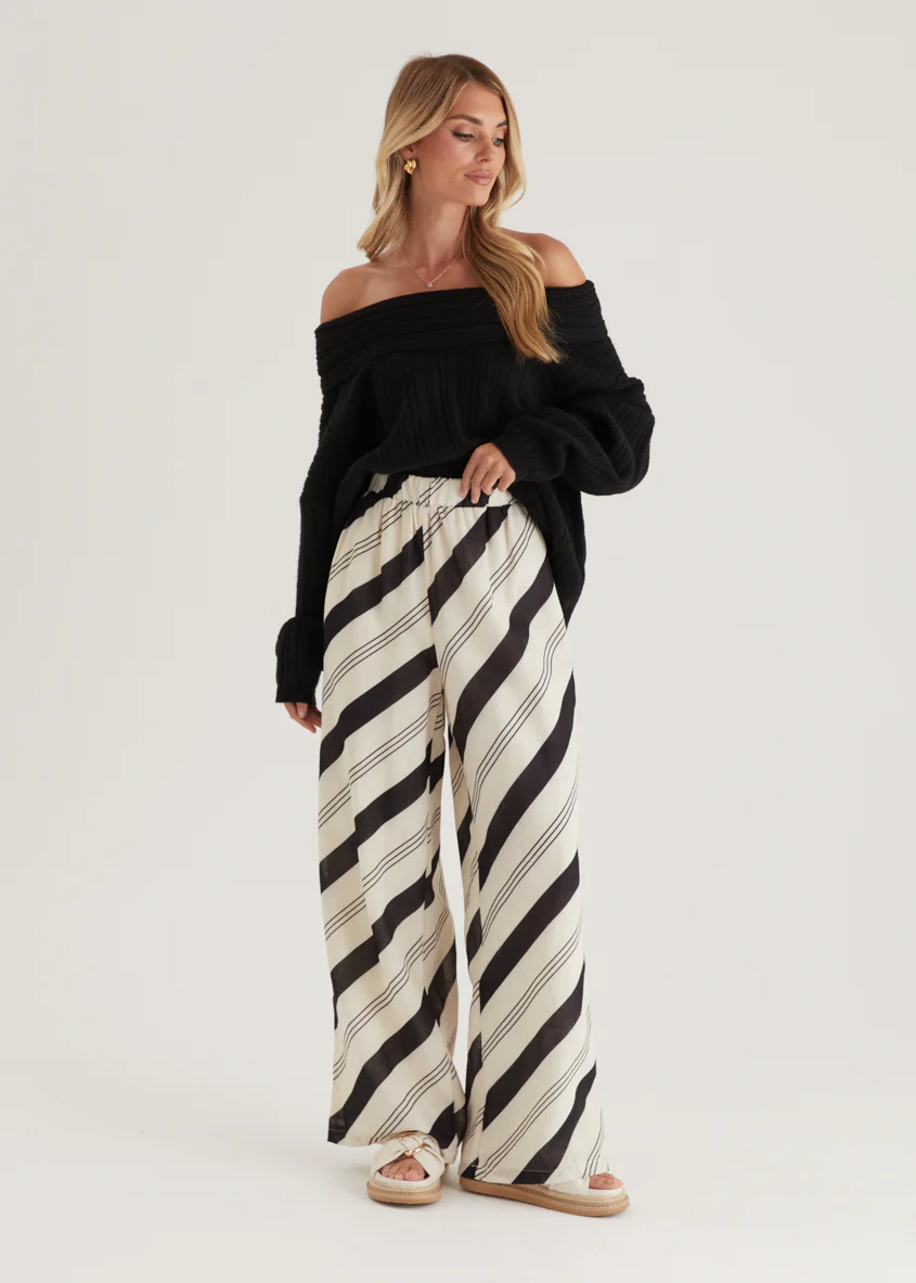 Jessa Pants - Black Stripe - Image 2