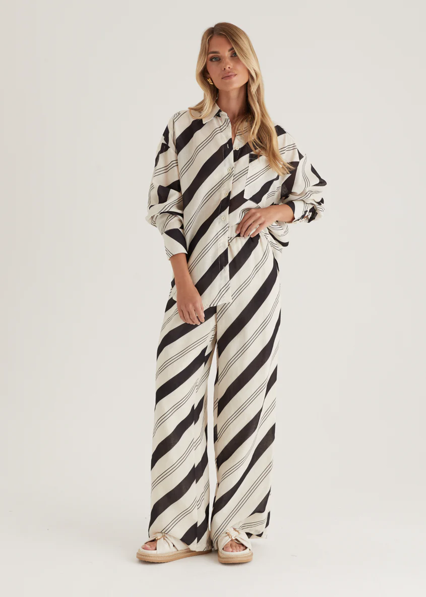 Jessa Pants - Black Stripe - Image 3