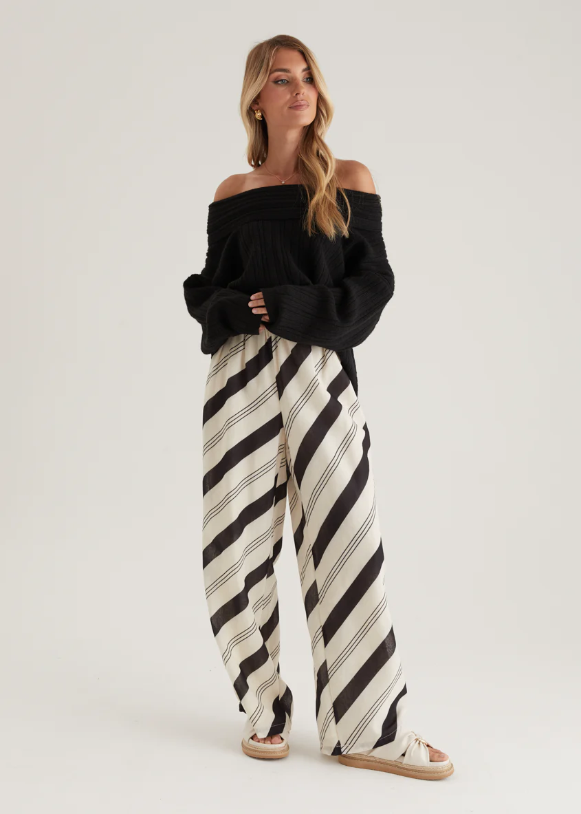 Jessa Pants - Black Stripe - Image 4