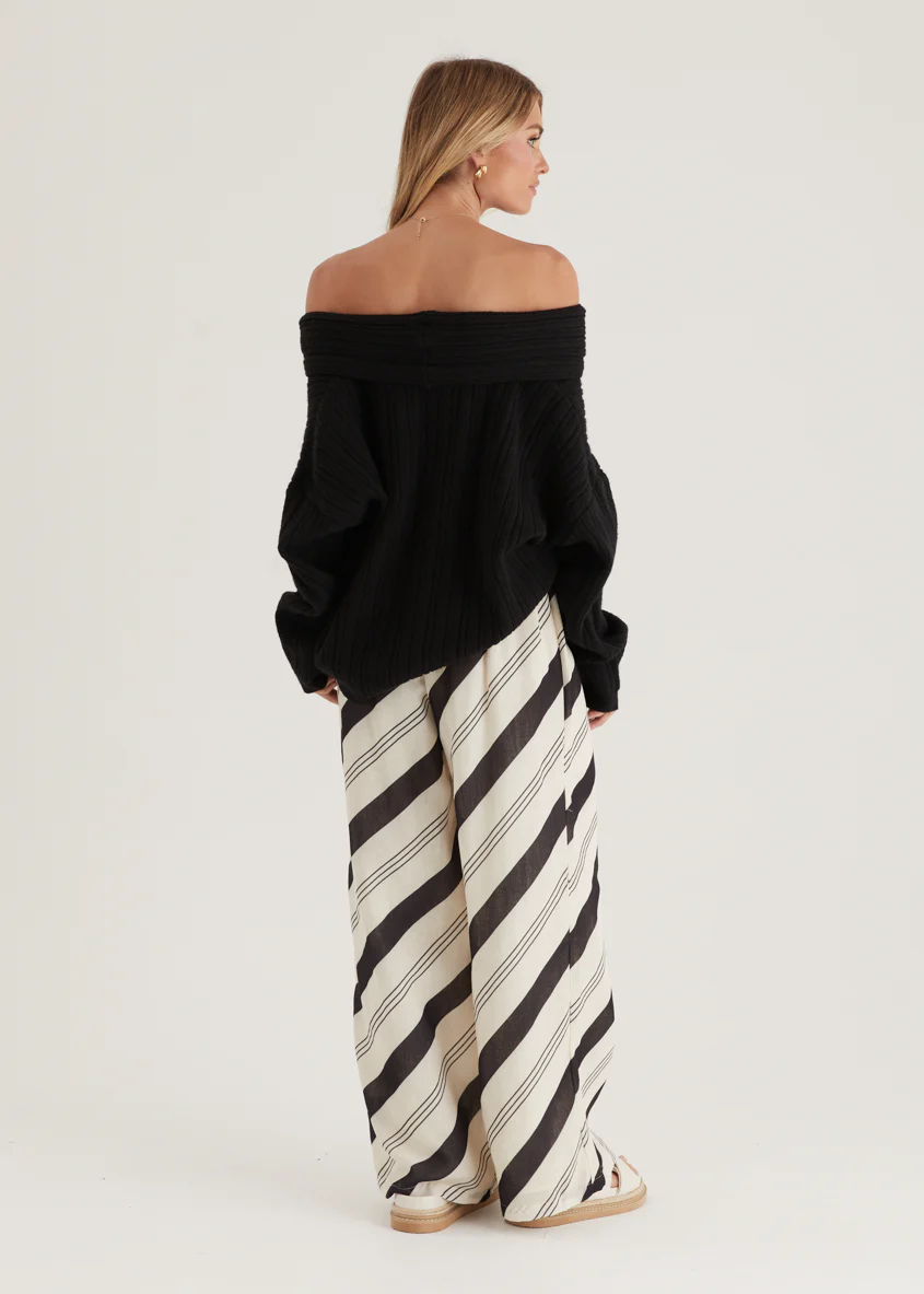 Jessa Pants - Black Stripe - Image 9