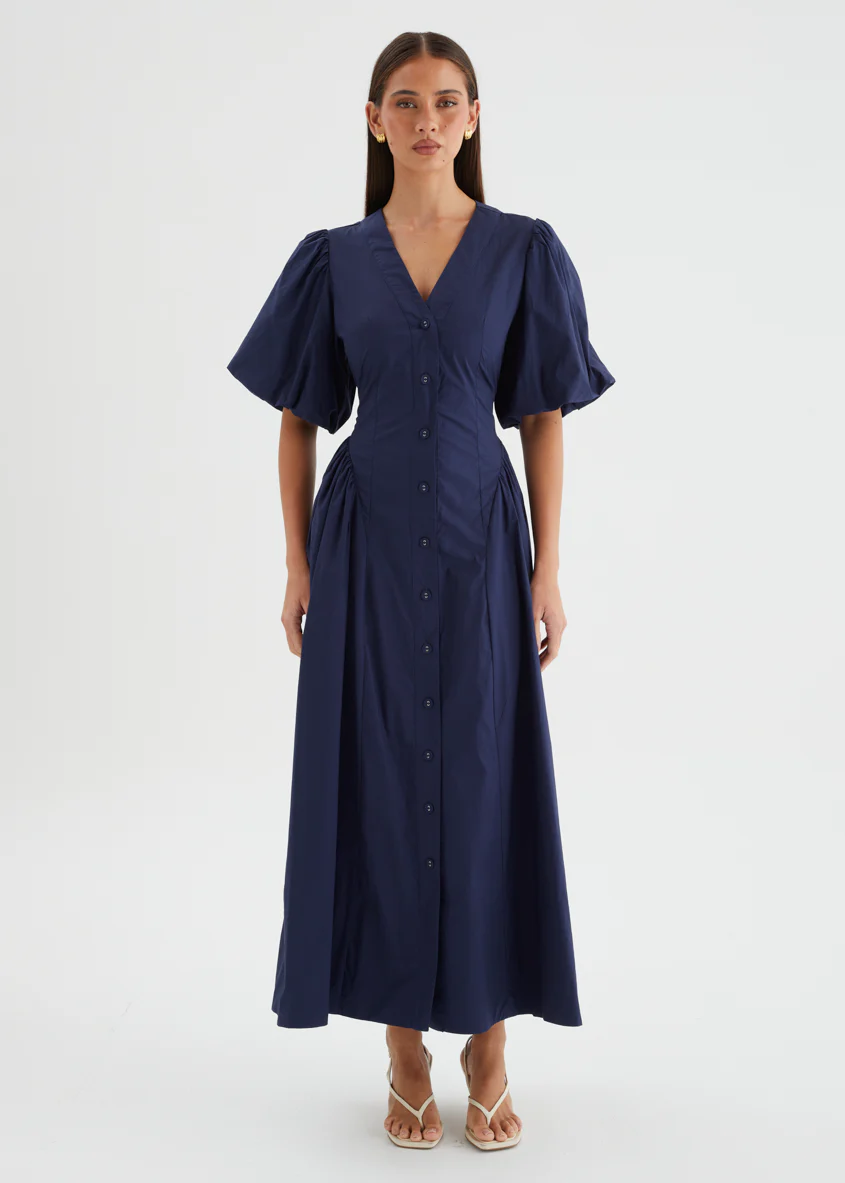 Jessinta Maxi Dress - Navy - Image 9