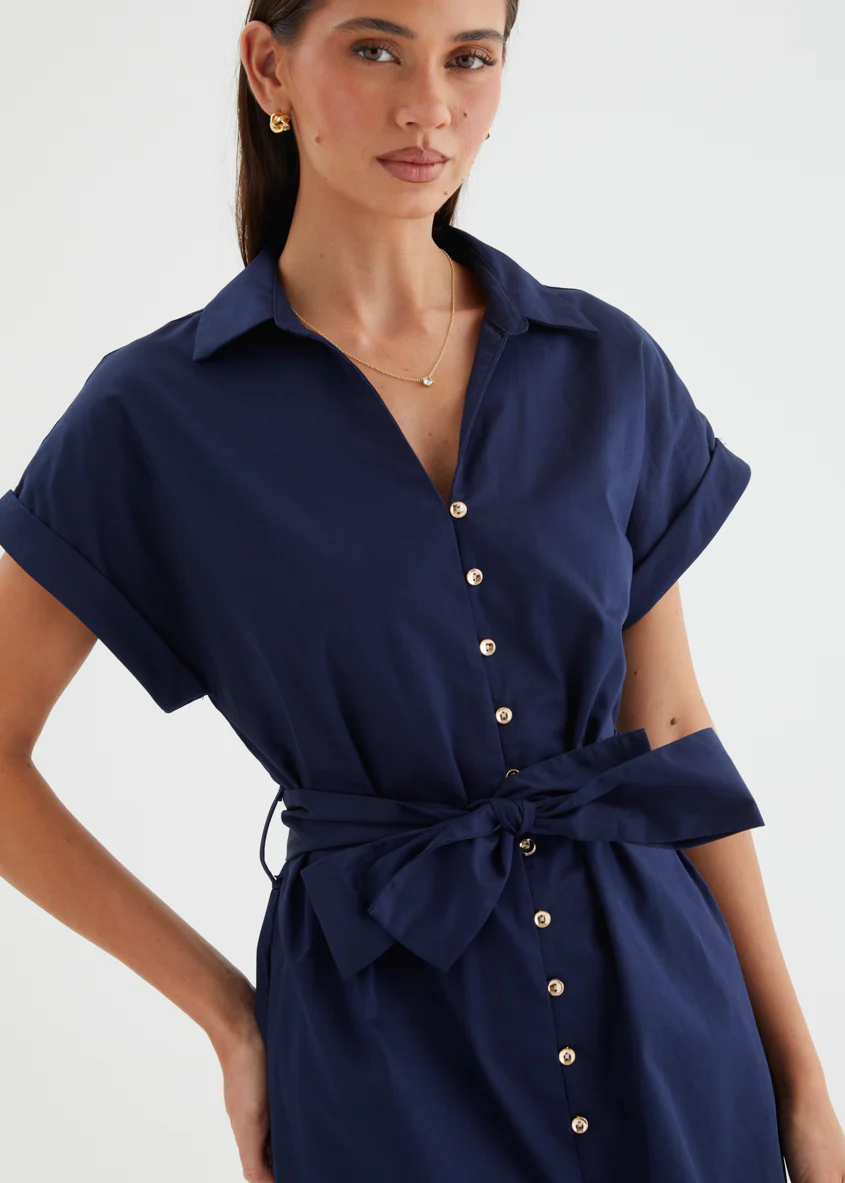Joanna Midi Dress - Navy - Image 8