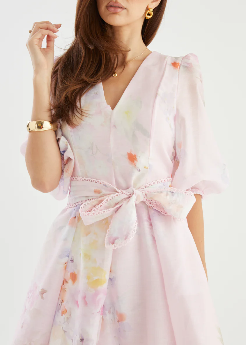 Jolene Dress - Pink Floral - Image 9