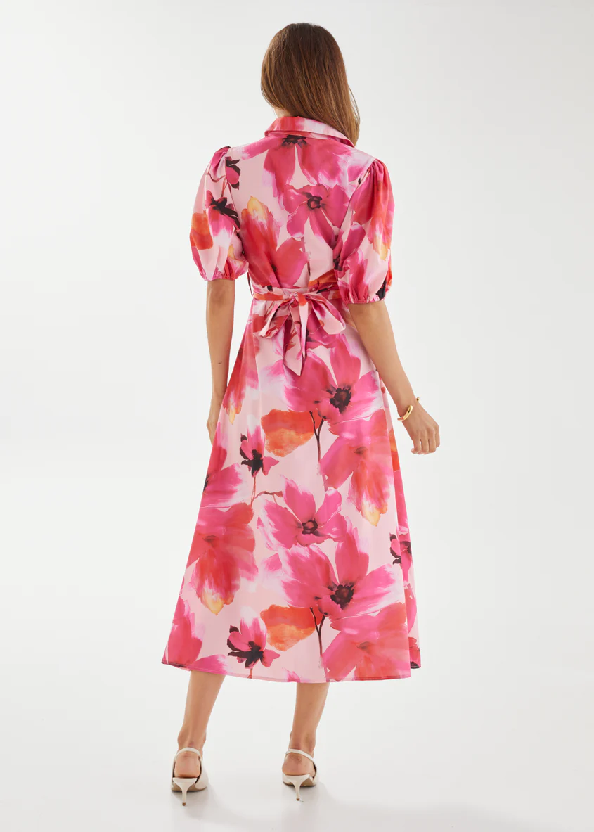 Jordyn Maxi Dress - Raspberry Floral - Image 6