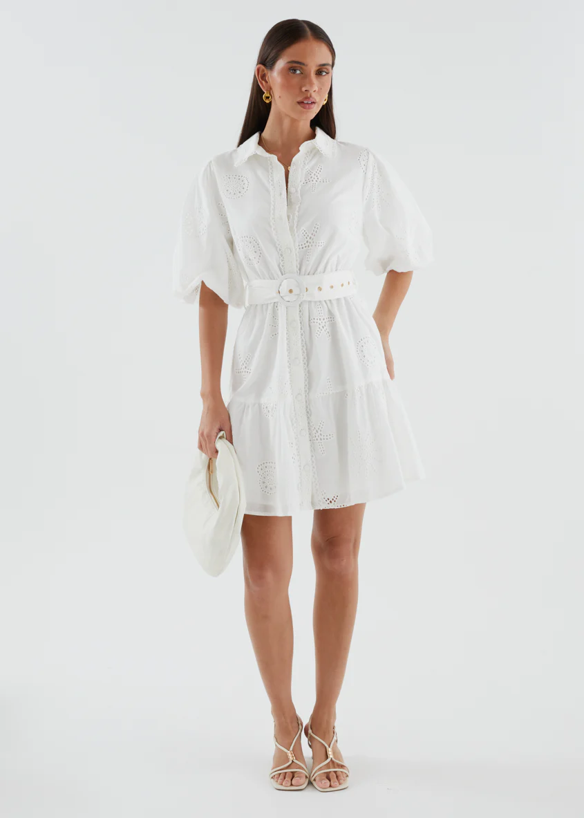 Josephine Dress - Off White - Image 5