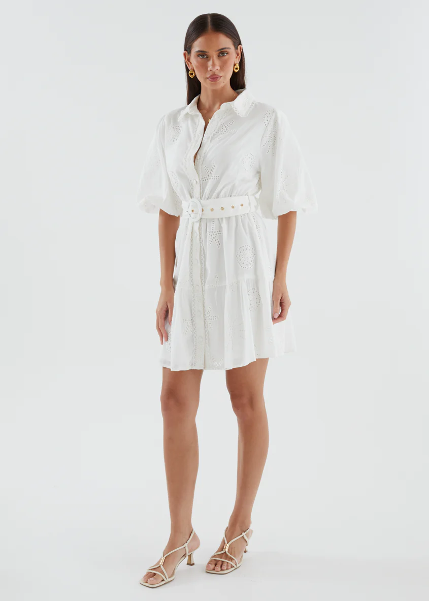 Josephine Dress - Off White - Image 6