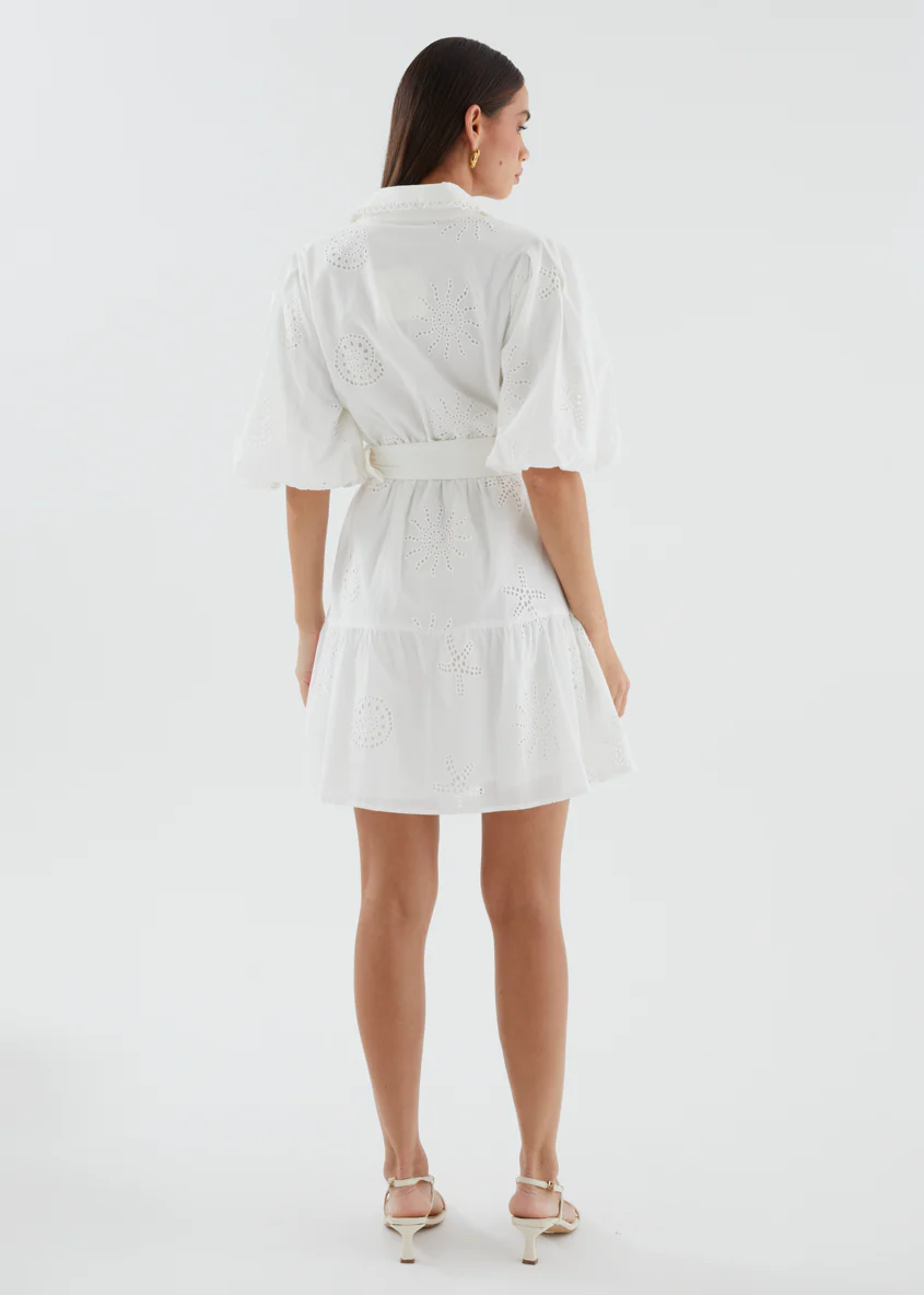 Josephine Dress - Off White - Image 7
