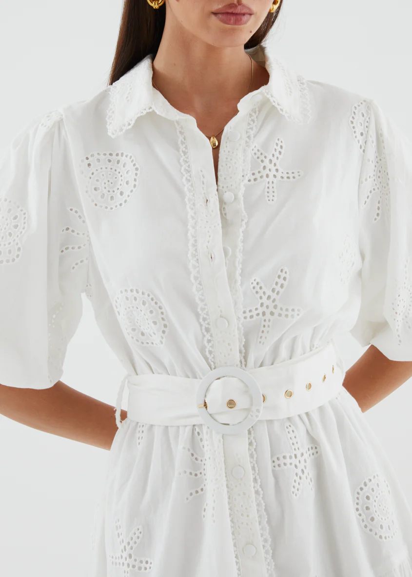 Josephine Dress - Off White - Image 8
