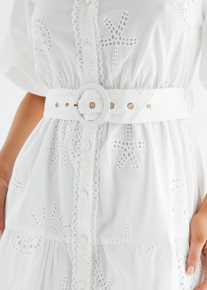 Josephine Dress - Off White - Image 9
