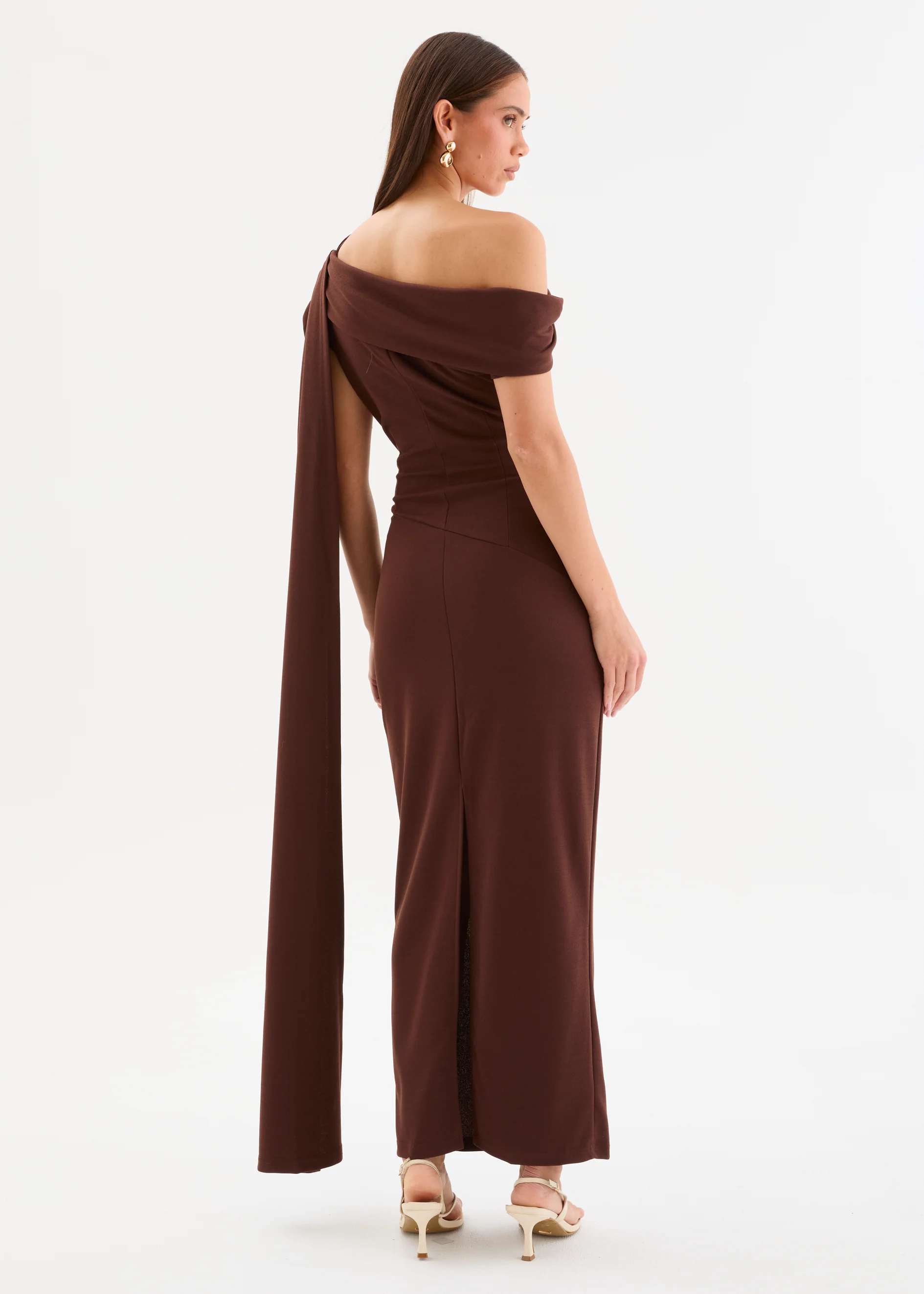 Jovania Maxi Dress - Chocolate - Image 7
